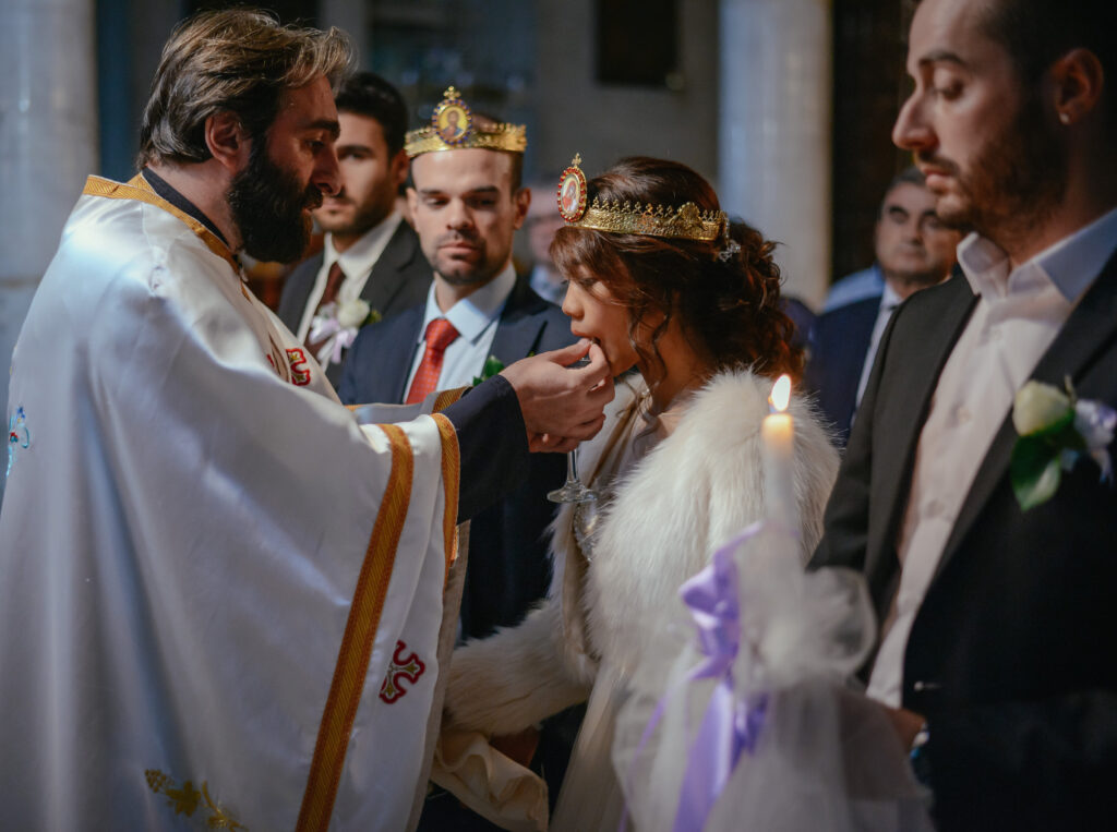 Wedding Ceremony in a Macedonian Church