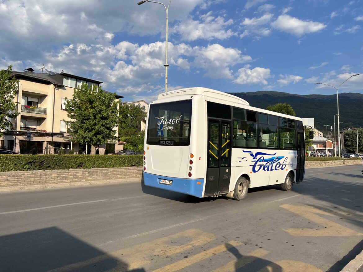 Buses and vans to Ohrid Beaches
