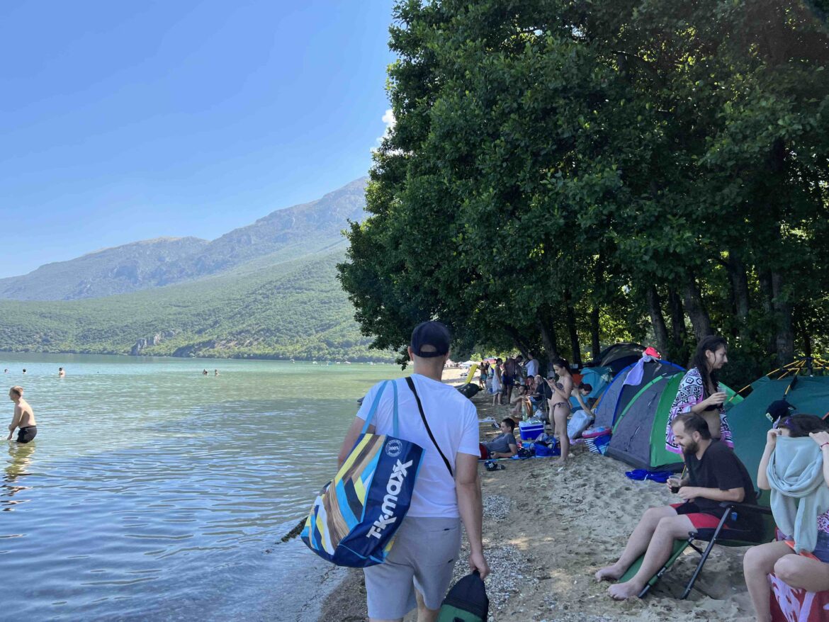 Ljubanista beach in Ohrid