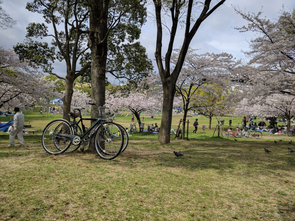 Spring in Bentencho, Osaka, Japan