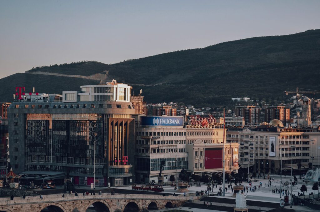 Skopje city.