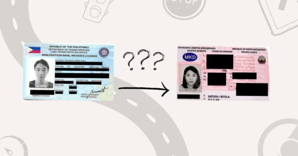Philippine foreign driver's license arrows to Macedonian driver's license