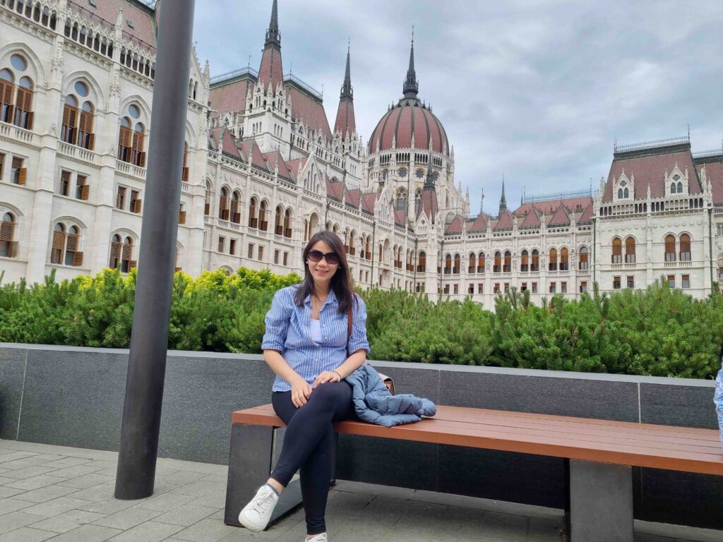 Hungarian Parliament on the side.
