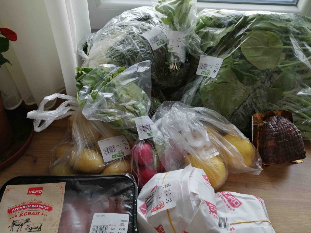 Foods from Vero supermarket.
